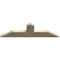 Ekena Millwork Portland Rough Sawn Timber Gable Bracket, Douglas Fir, 48"W x 14"H x 2"D x 6"F, 7/12 Pitch GBW048X14X0206POR00RDF - alternate 5
